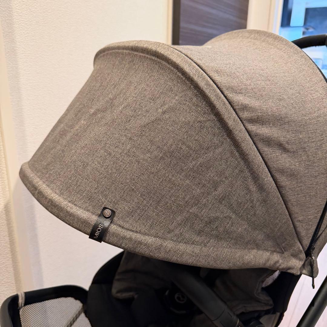 【美品】サイベックス ミオス ベビーカー　グレー　 (新品虫よけカバー付き)