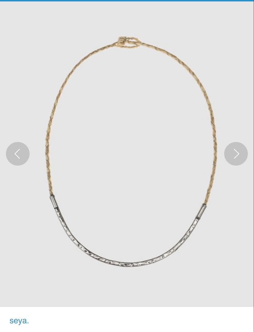 seyaセヤBOSFOR NECKLACE 24aw ネックレス シルバー