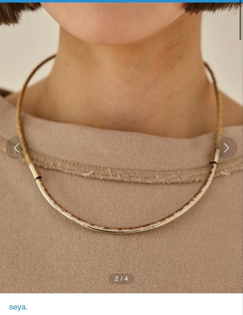 seyaセヤBOSFOR NECKLACE 24aw ネックレス シルバー