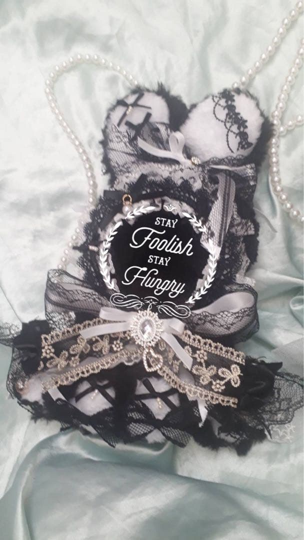 Ruu様ぬい服ふわふわうさ耳 クマ耳お座り 着ぐるみ16cm にじぬい 推しぬい