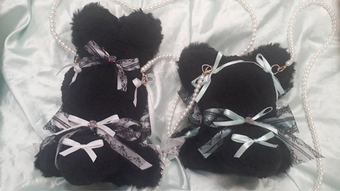 Ruu様ぬい服ふわふわうさ耳 クマ耳お座り 着ぐるみ16cm にじぬい 推しぬい