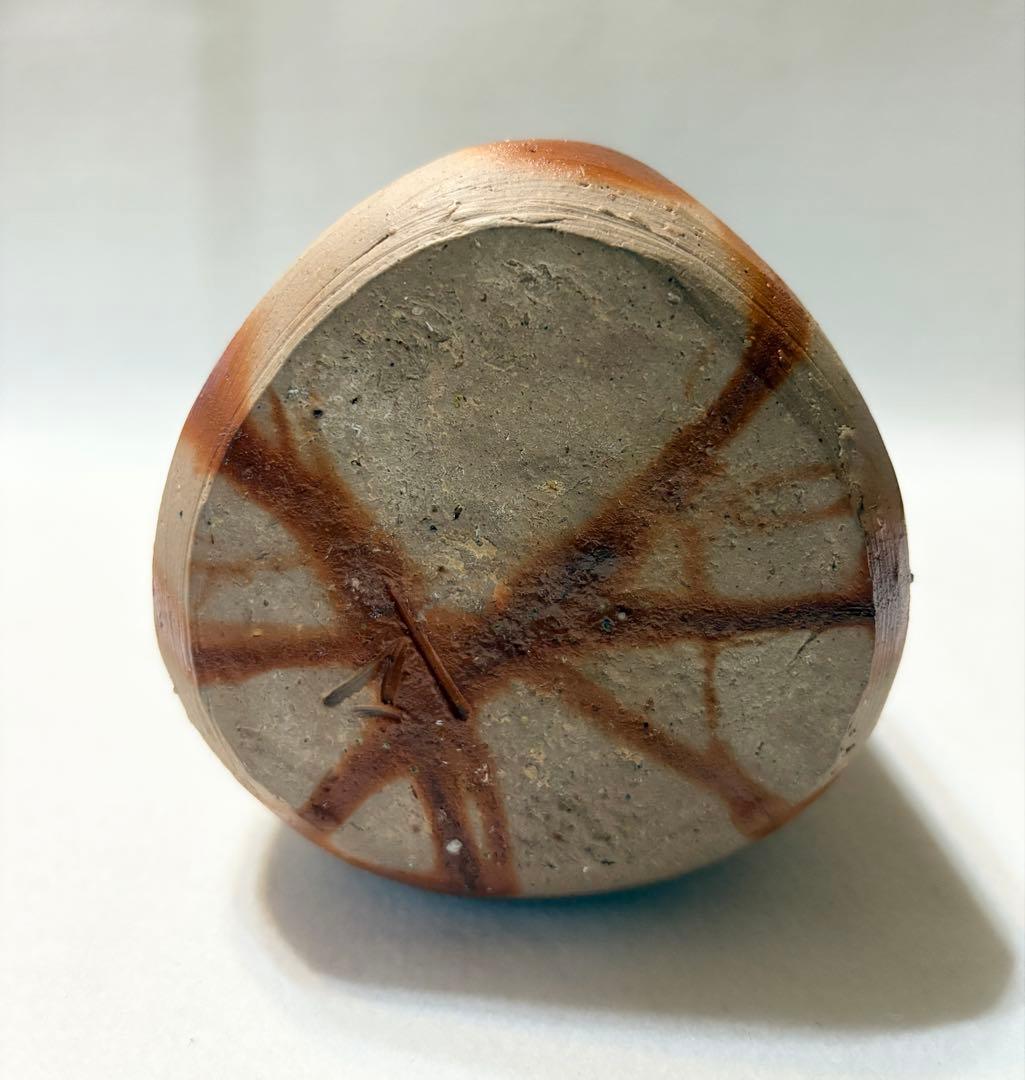 備前焼 山本雄一 緋襷 花瓶 花入 陶芸 父:人間国宝 山本陶秀