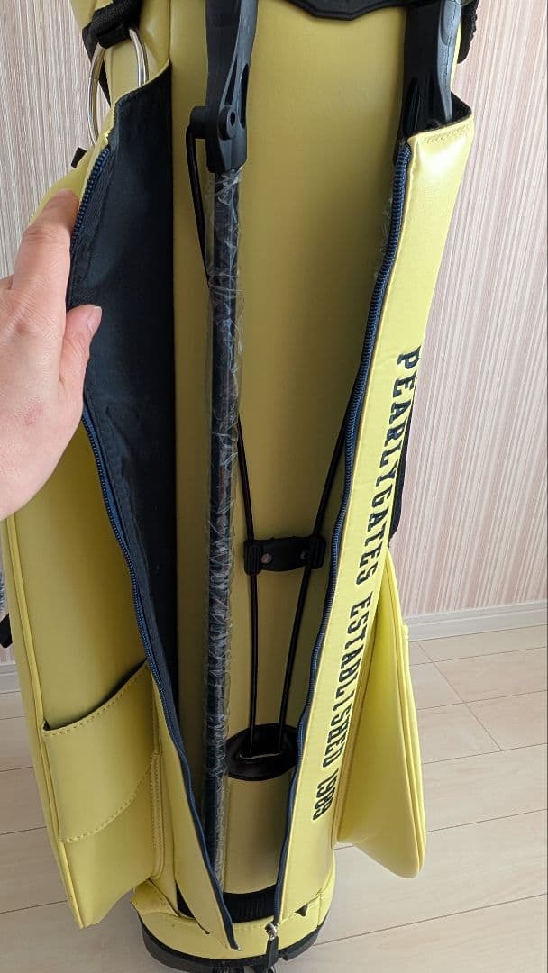 美品‼️PEARLY GATES 89イエロー ゴルフバッグ ニコちゃん