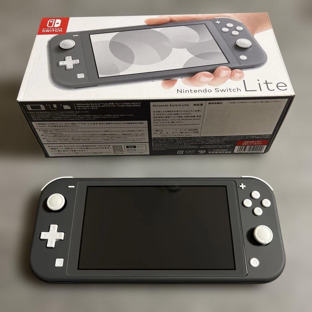 Nintendo Switch Lite グレー 本体　128GBSDカード付き