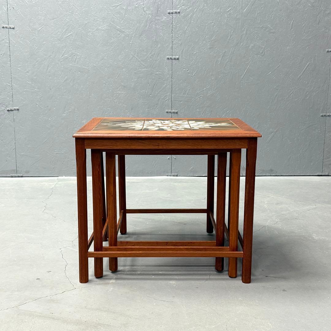 北欧デンマーク ヴィンテージ タイルトップ テストテーブル (501)