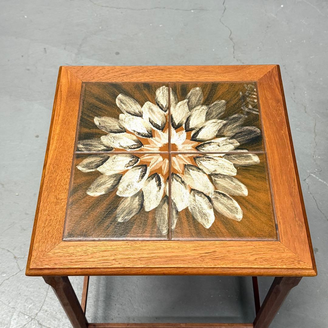 北欧デンマーク ヴィンテージ タイルトップ テストテーブル (501)