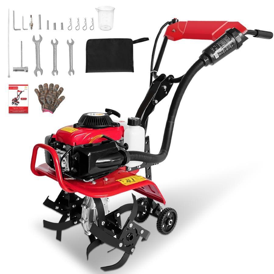 エンジン式耕運機 手押し耕うん機 排気量55cc耕幅38cm 耕深10-25cm