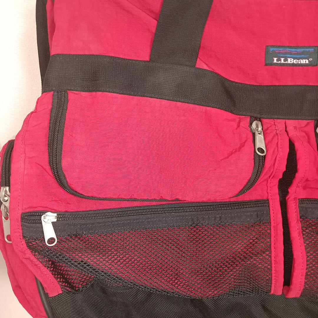 L.L.Bean ボストンバッグ赤 90s エルエルビーン