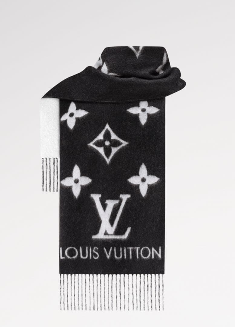 ルイヴィトン マフラー レイキャビック ノワール美品 箱・限定ショッパー付