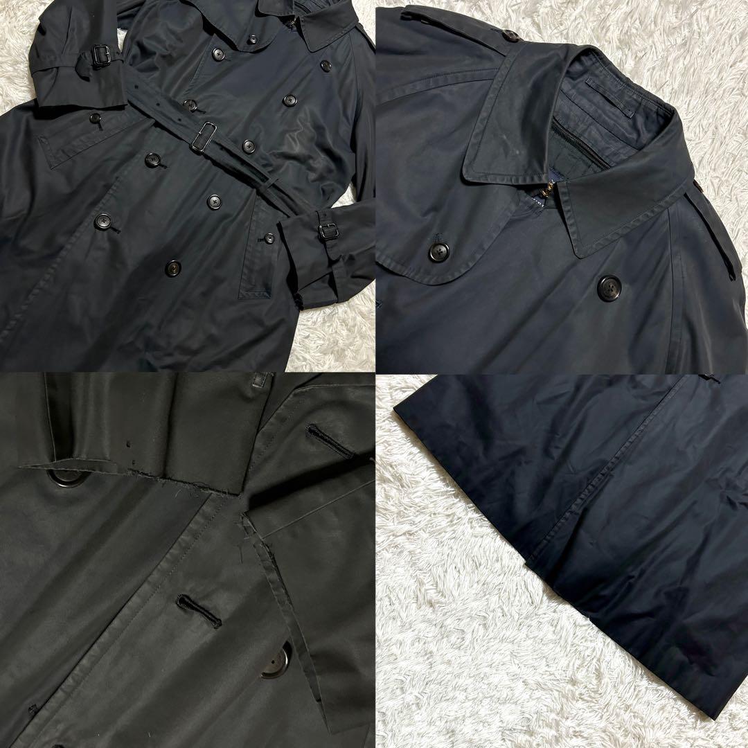 【最終値下】バーバリーロンドン ライナー ノバチェック トレンチコート ネイビー