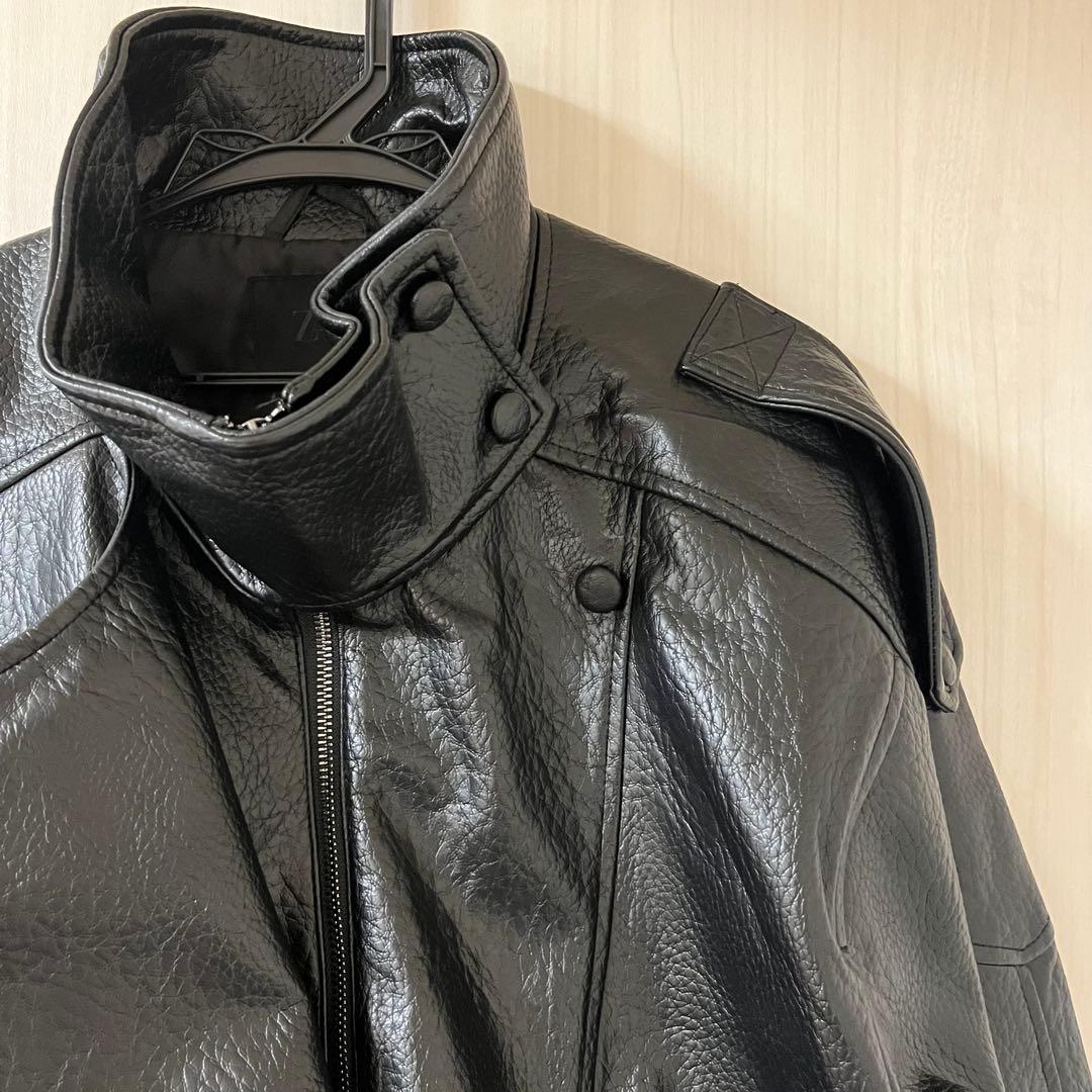 【ZARA】レザーライダースジャケット 黒