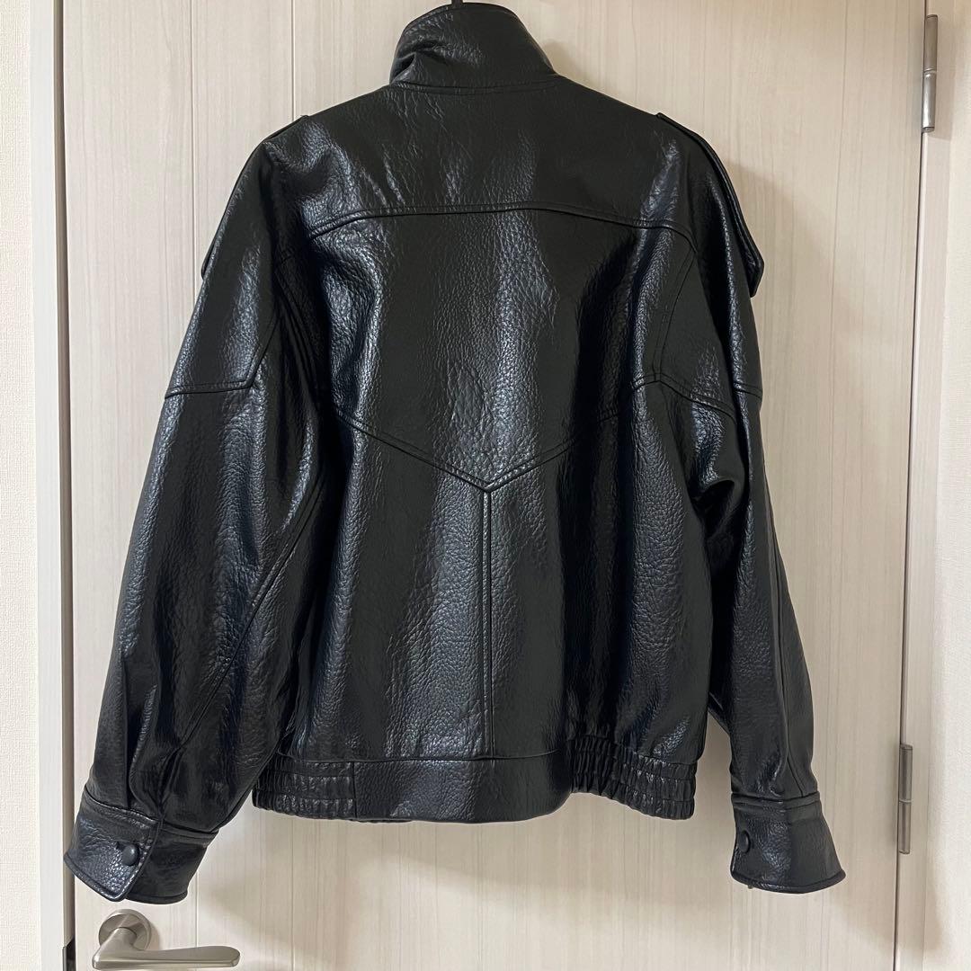 【ZARA】レザーライダースジャケット 黒