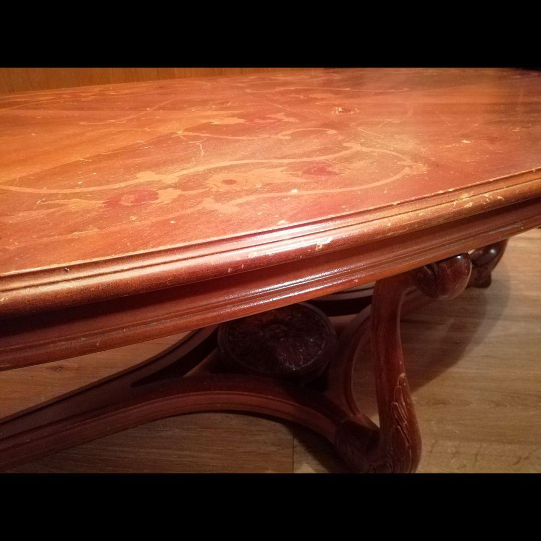 イタリア製　象嵌加工　テーブル　ヴィンテージ