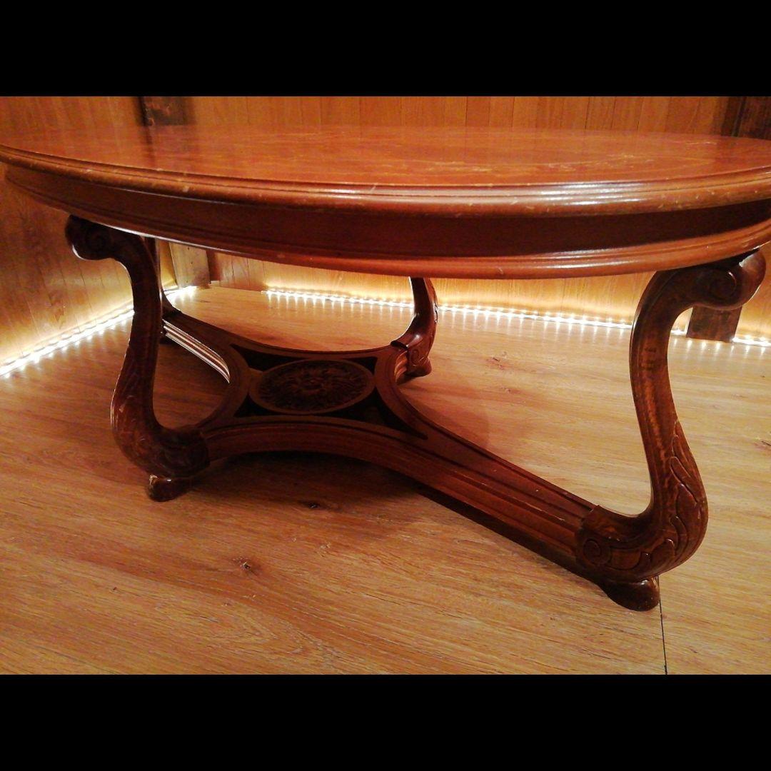 イタリア製　象嵌加工　テーブル　ヴィンテージ