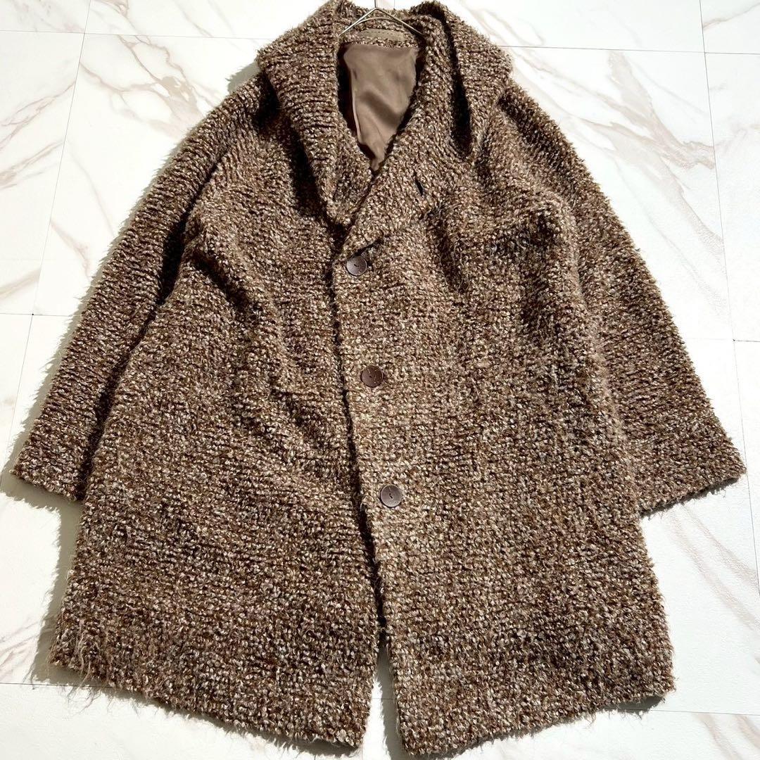 極美品 2020AW ヨーガンレール フーデッドロングコート アルパカ混 毛 M