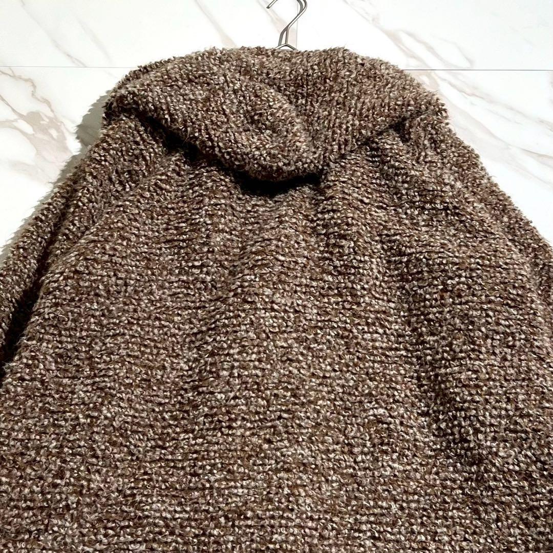 極美品 2020AW ヨーガンレール フーデッドロングコート アルパカ混 毛 M