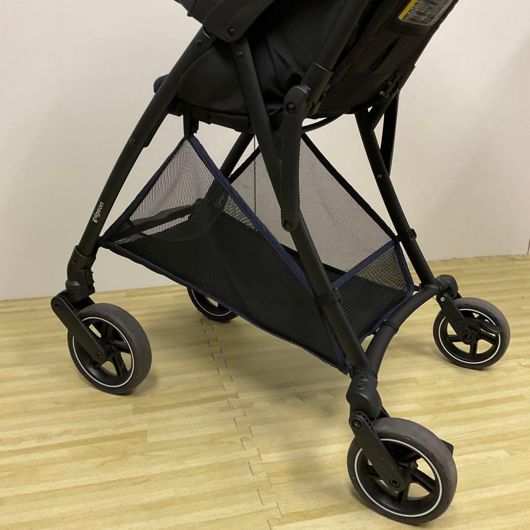 綺麗！Pigeon ビングル BB1 トリコローレネイビー 専用サンシェード付