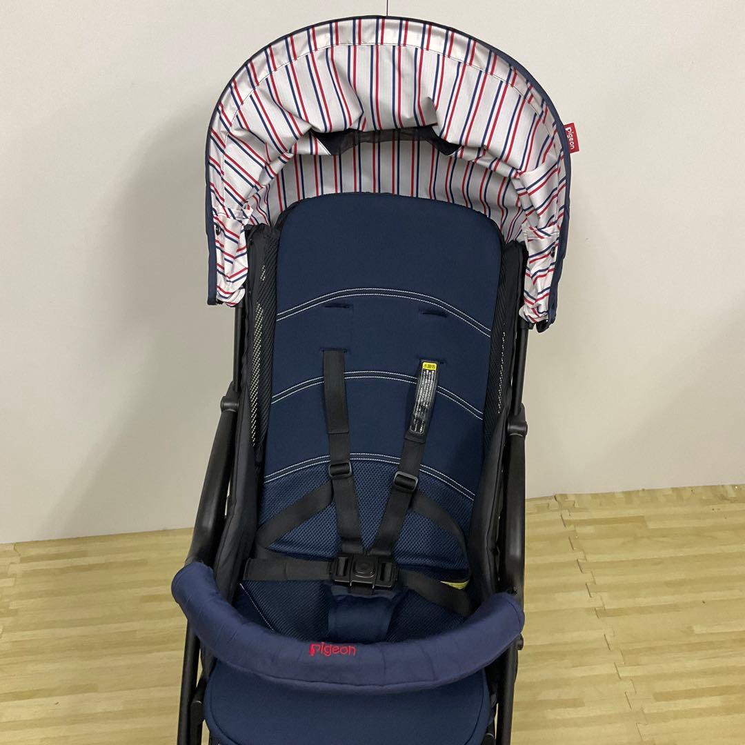 綺麗！Pigeon ビングル BB1 トリコローレネイビー 専用サンシェード付
