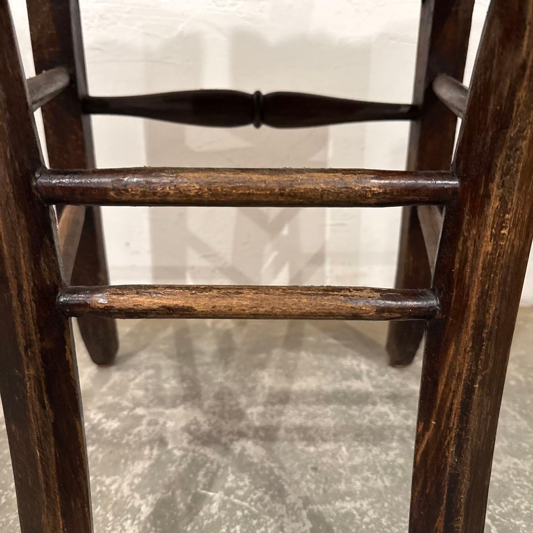 ビンテージ　チェア　藁座面　フランス