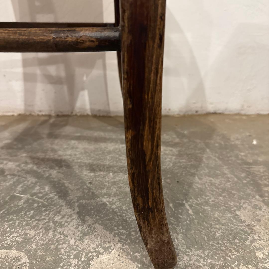 ビンテージ　チェア　藁座面　フランス