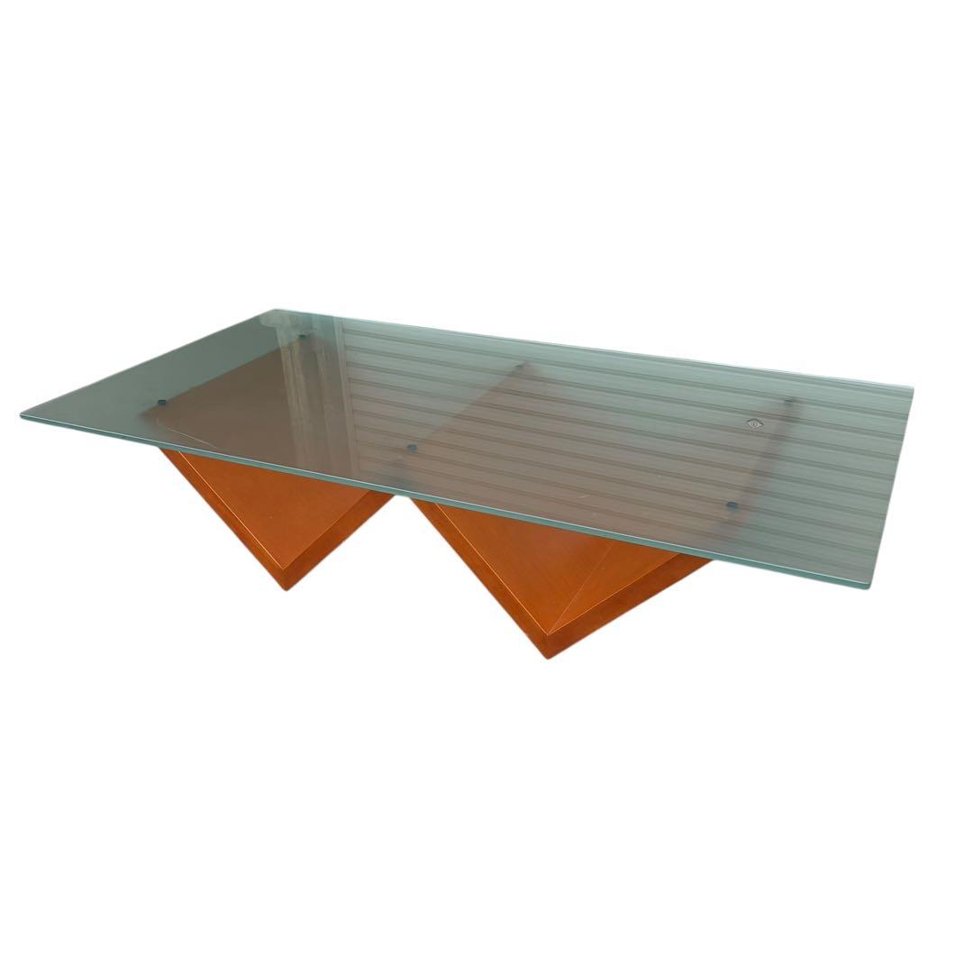 arflex アルフレックス モンターニャ　ガラステーブル 長さ150cm