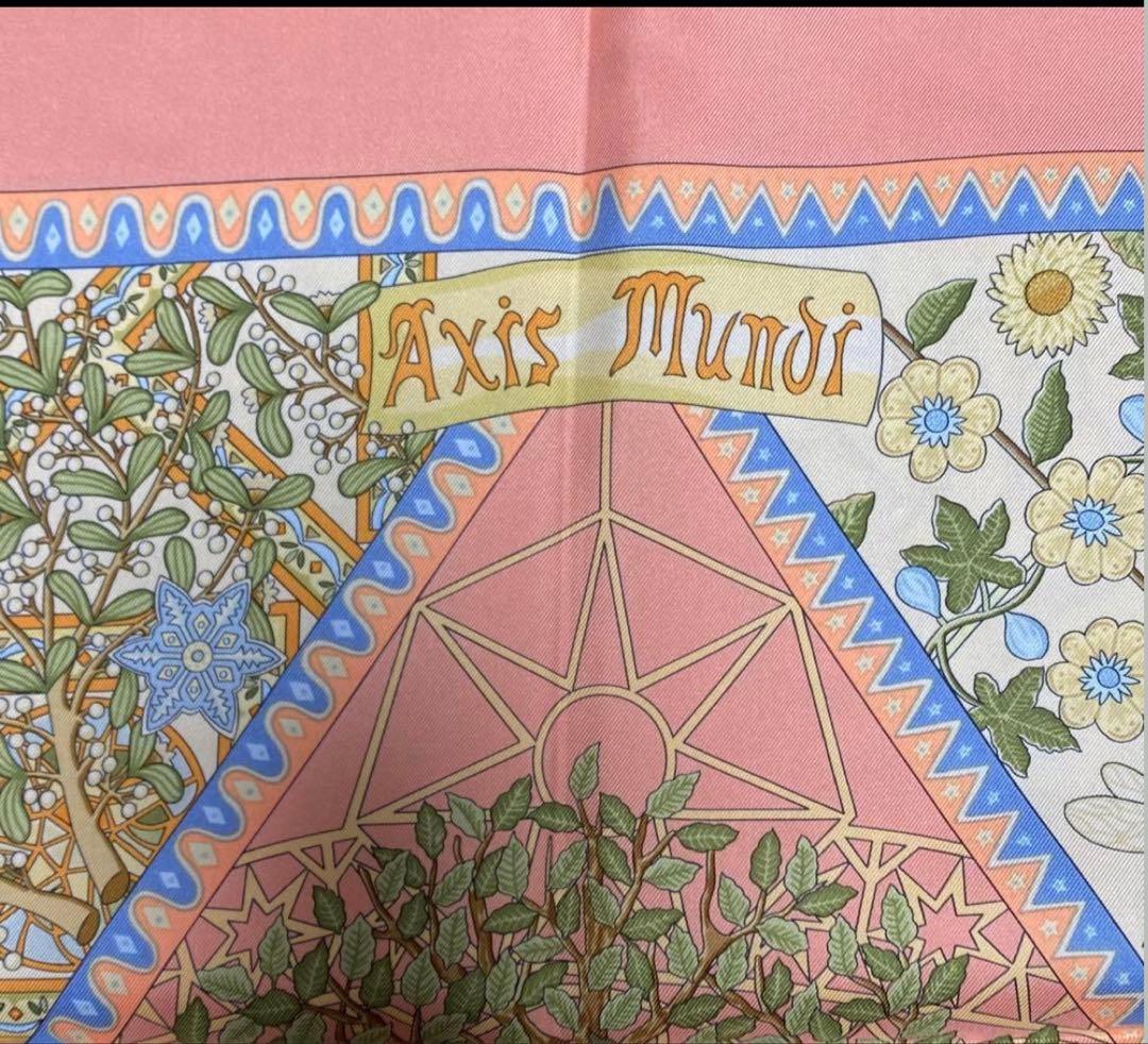 HERMES カレ90 Axis Mundi シルクスカーフ エルメス