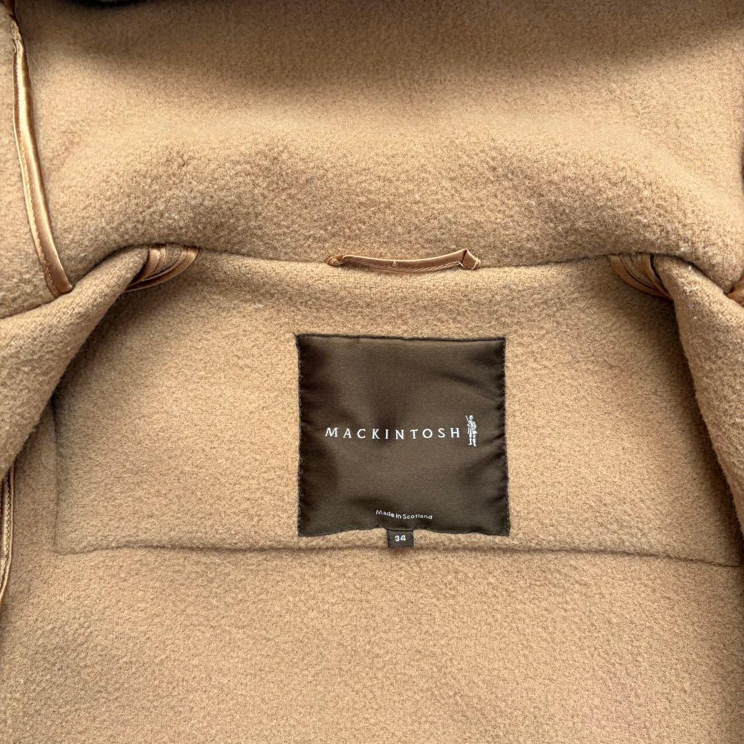 MACKINTOSH ダッフルコート 英国製 キャメル 34 レディース S