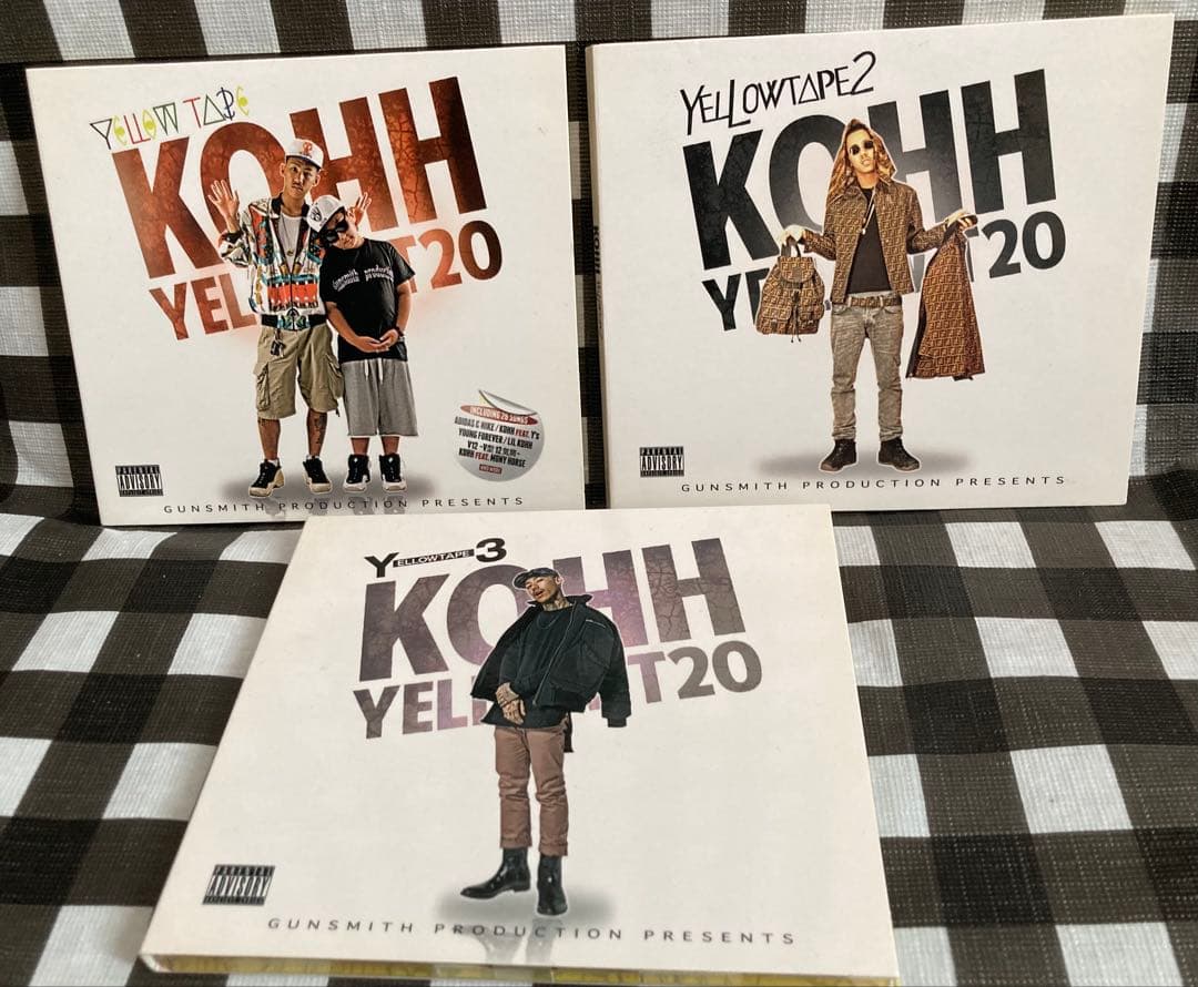 早い者勝ち！【3枚セット】 KOHH/yellowtape.1.2.3.