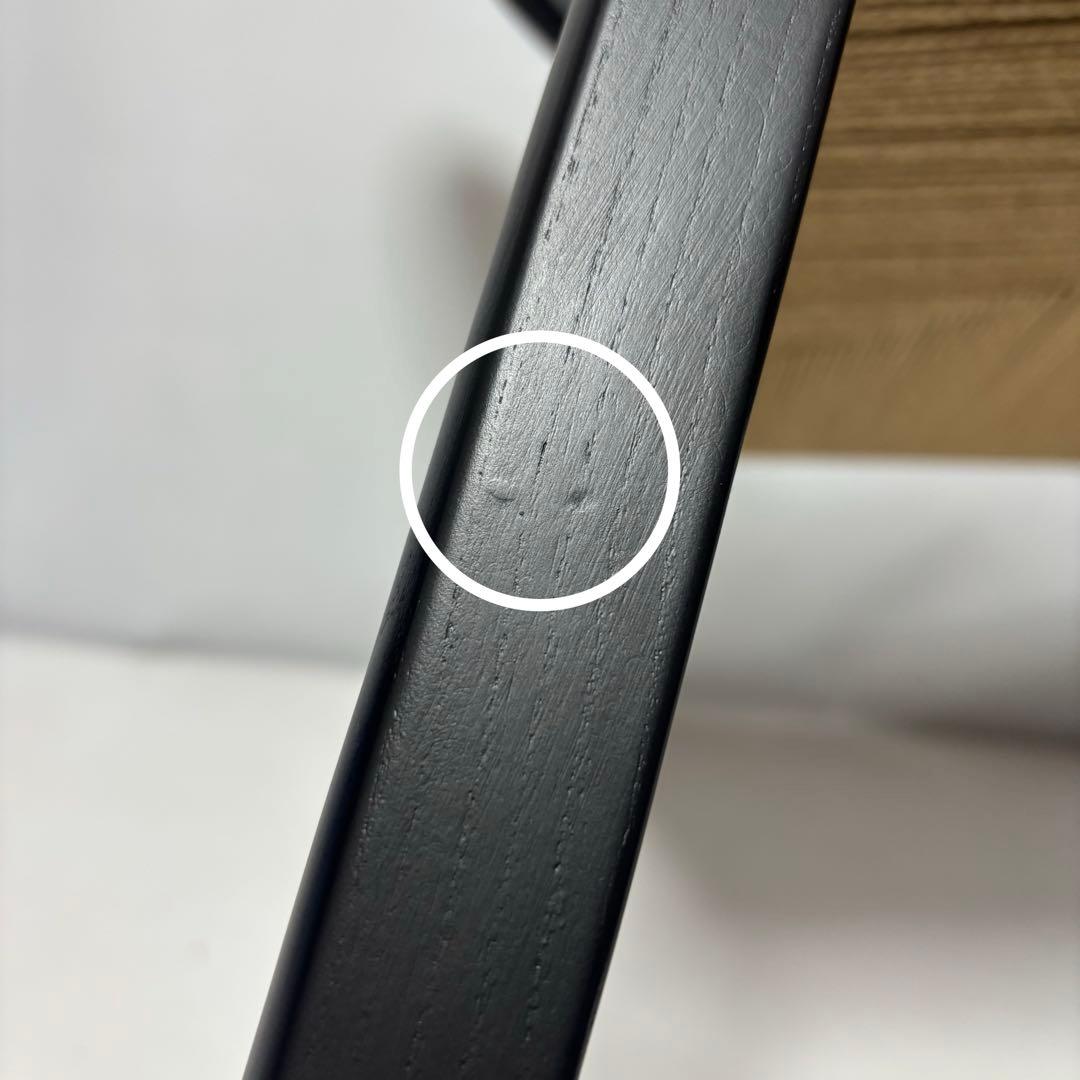 【完成品】ペーパーコード×ブラック　ダイニングチェア