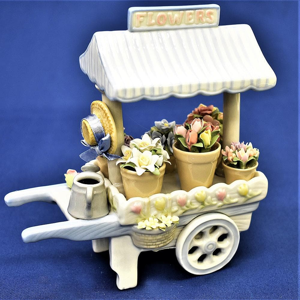 オルゴール 陶磁器 名曲 フラワーショップ 高級