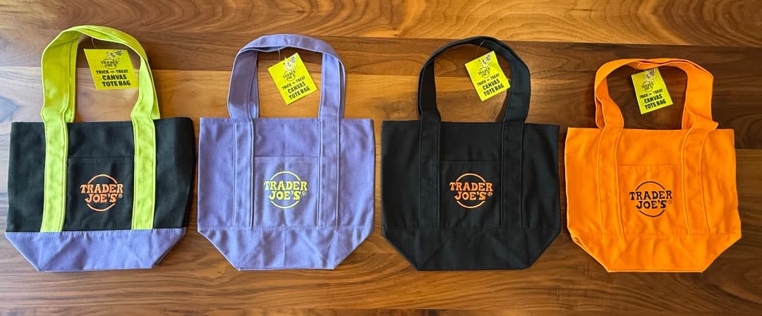 【ハロウィーン新色4個セット】トレーダー・ジョーズ ミニトートバッグ