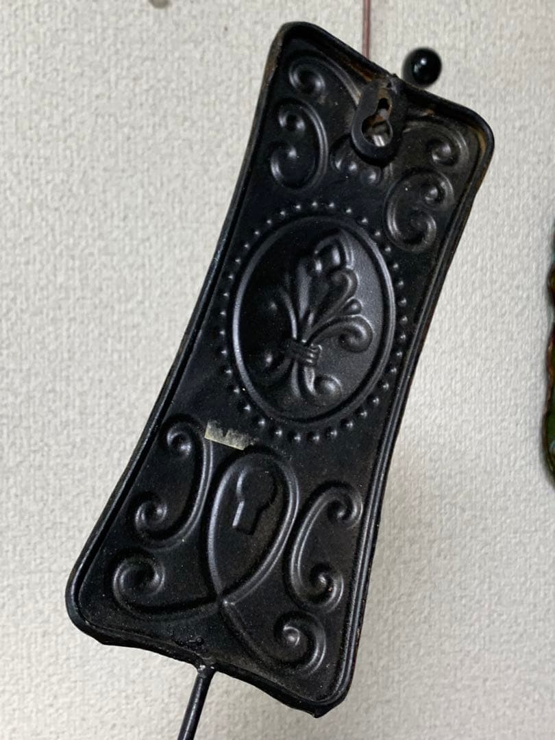 フルール・ド・リス　欧州王家の紋章入り　壁掛けフック　コート掛け３個セット