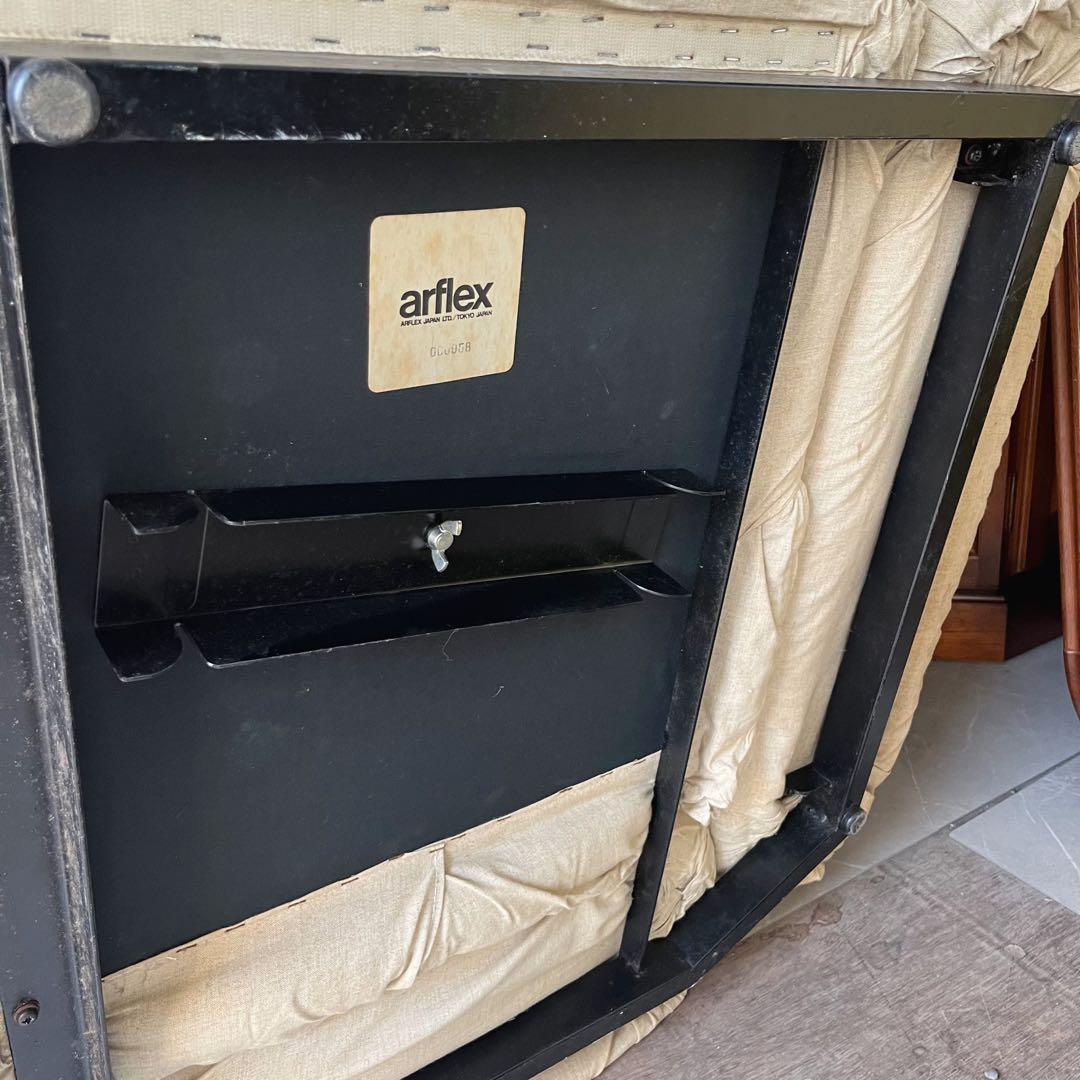 取付無料！アルフレックス マレンコ グリーンカバー付き3人掛けソファ✨