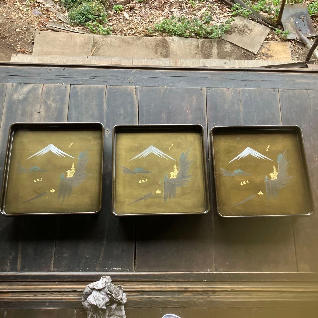 CROSS STAR 富士山デザイン トレイ 3枚セット