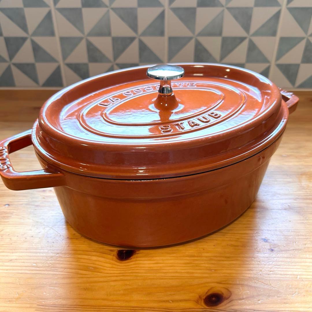 STAUB ストウブ ピコ ココット オーバル 27cm シナモン IH対応
