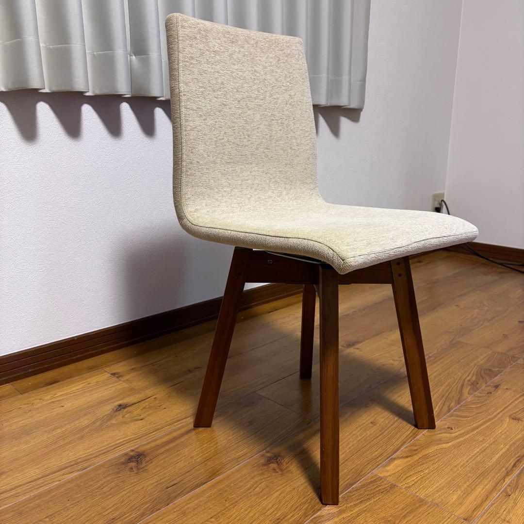 【良品】レグナテック ロタンテ ダイニングチェア 回転ベース オーク無垢材