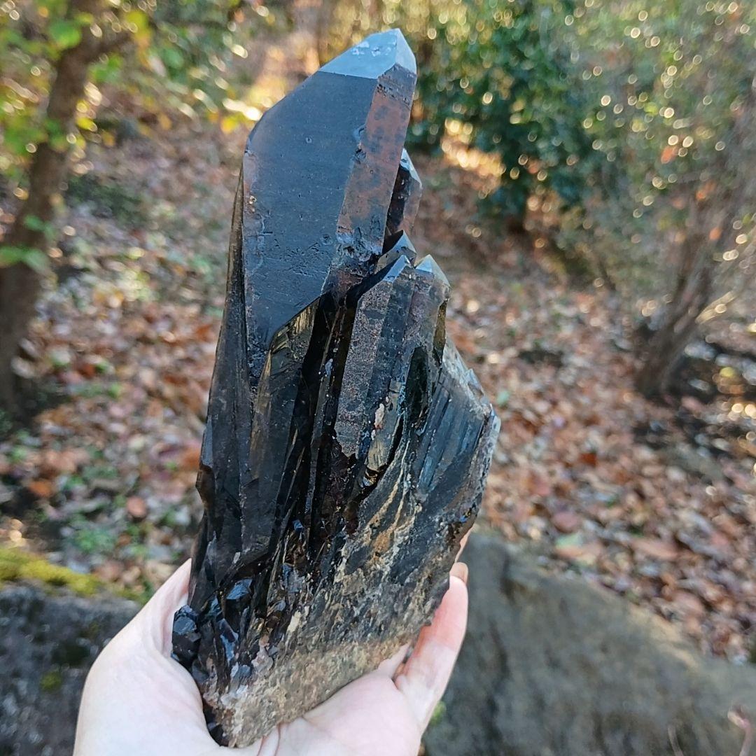 【明日発送可】激レア マダガスカル産 5A モリオン 黒水晶 厄除け 浄化 原石