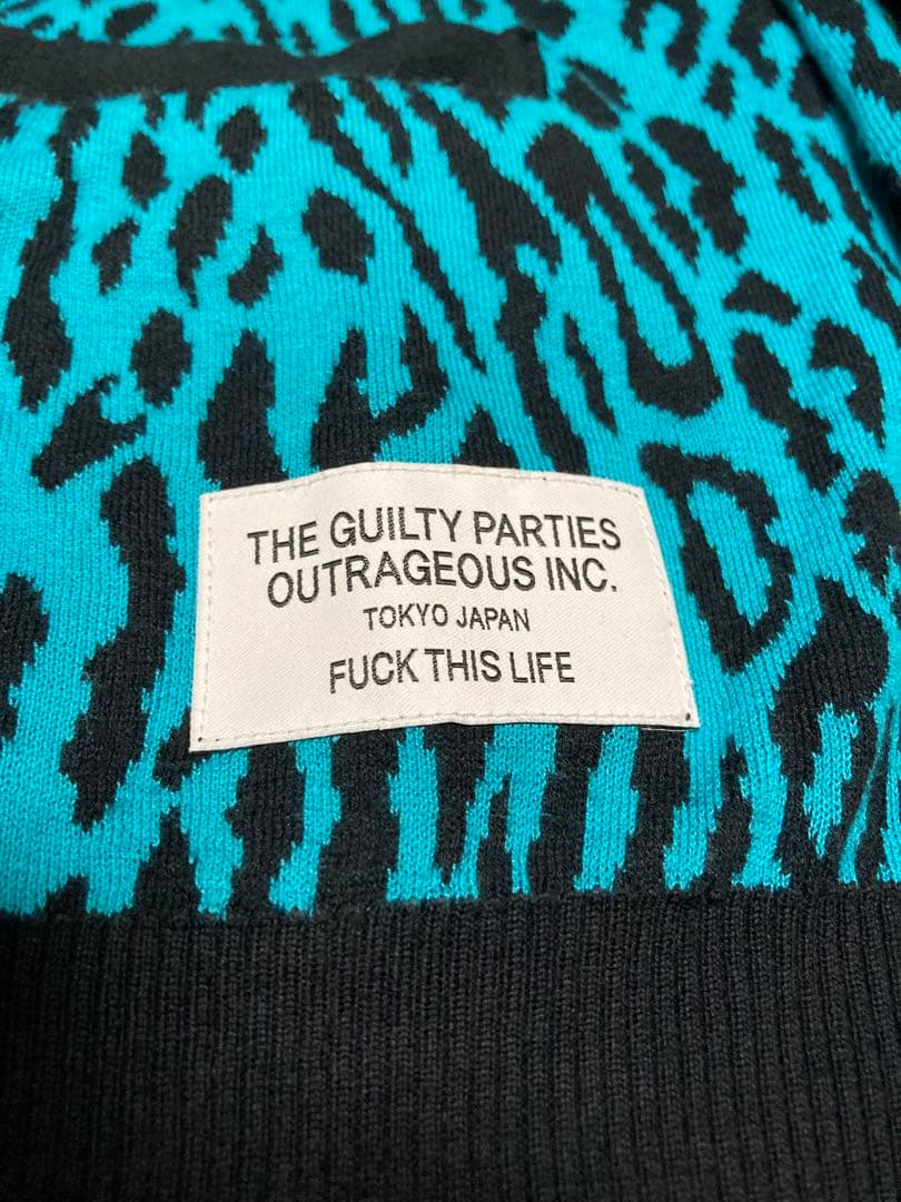 WACKO MARIA レオパード カーディガン Lサイズ 訳あり採寸サイズ確認