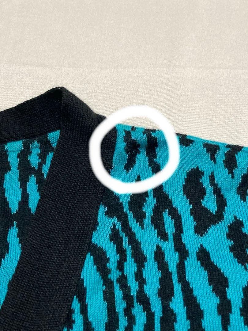 WACKO MARIA レオパード カーディガン Lサイズ 訳あり採寸サイズ確認