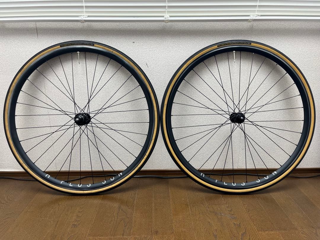 H PLUS SON archetype track wheel 黒 前後セット