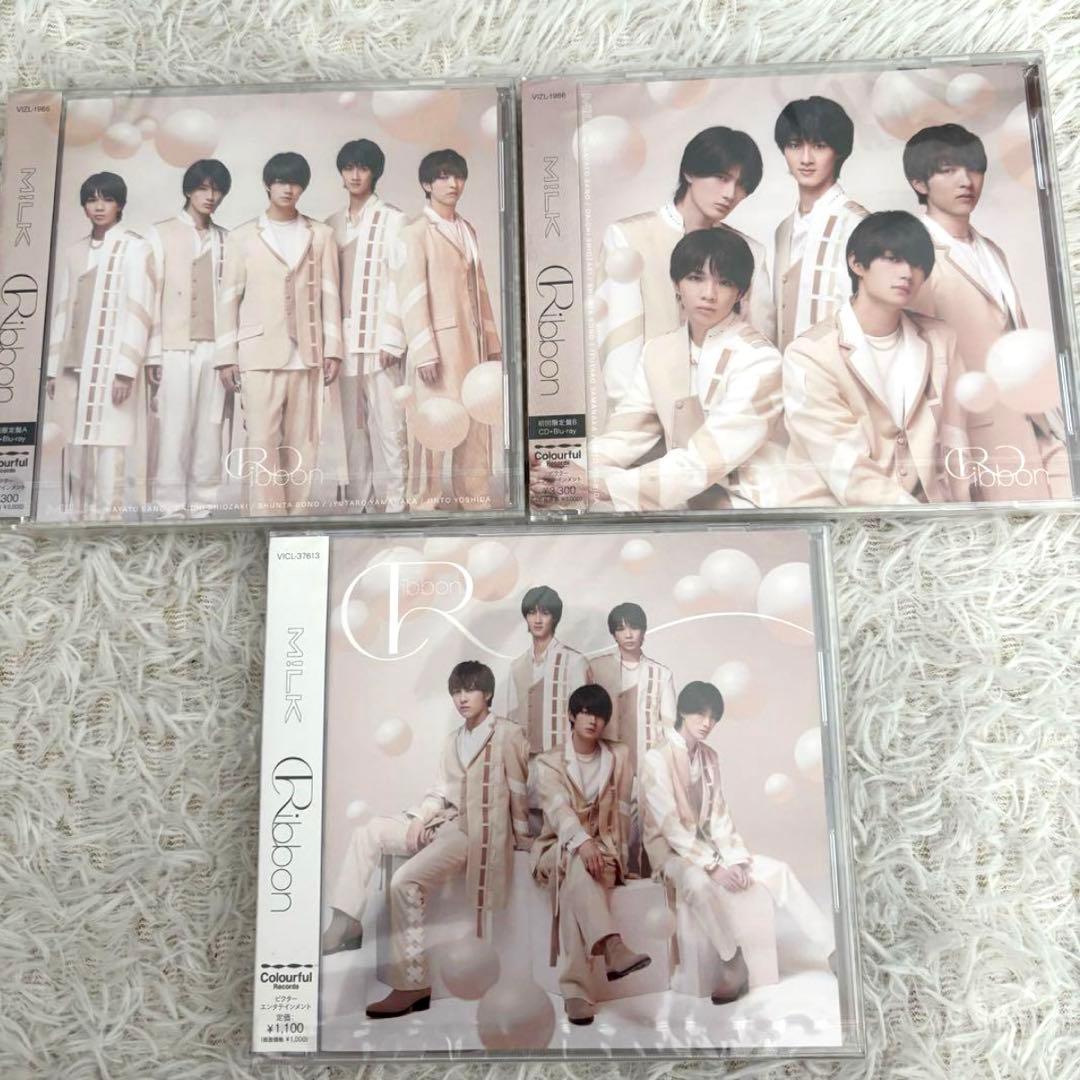 M!LK Ribbon 初回限定盤A・B(CD+Blu-ray)通常盤