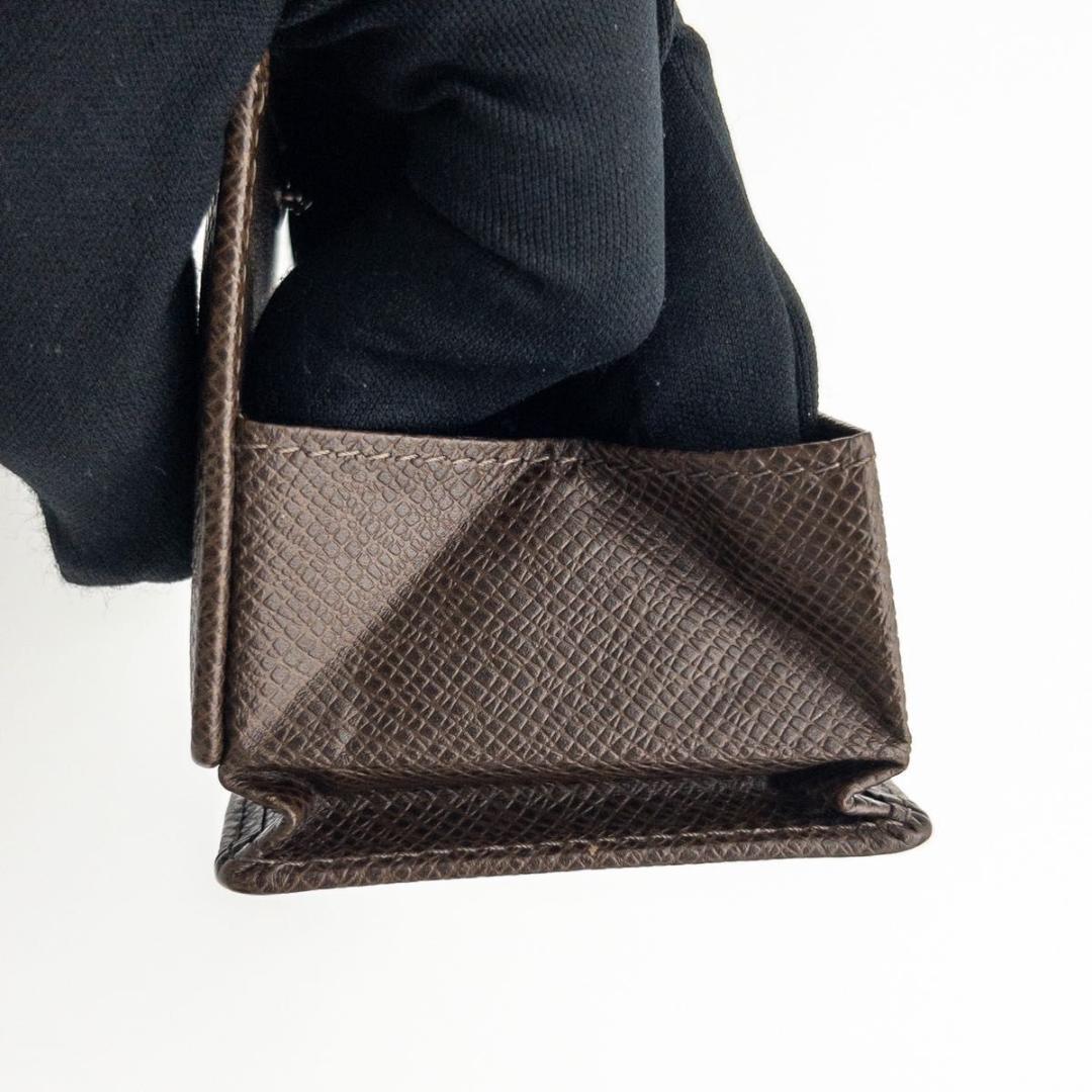 【極美品】ルイヴィトン　ポルトモネボワット　タイガ　ケース　グリズリ　茶色