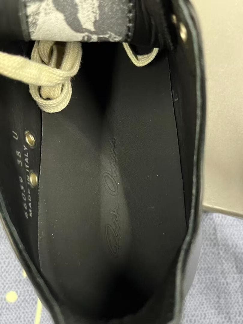 美品【Rick Owens】ロースニーカー/2025春夏38