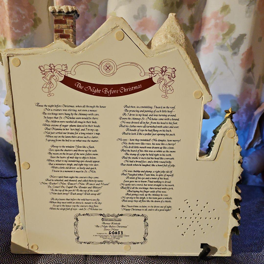 【美品稼働確認】トーマス・キンケード　クリスマス　ジオラマ　オーナメント