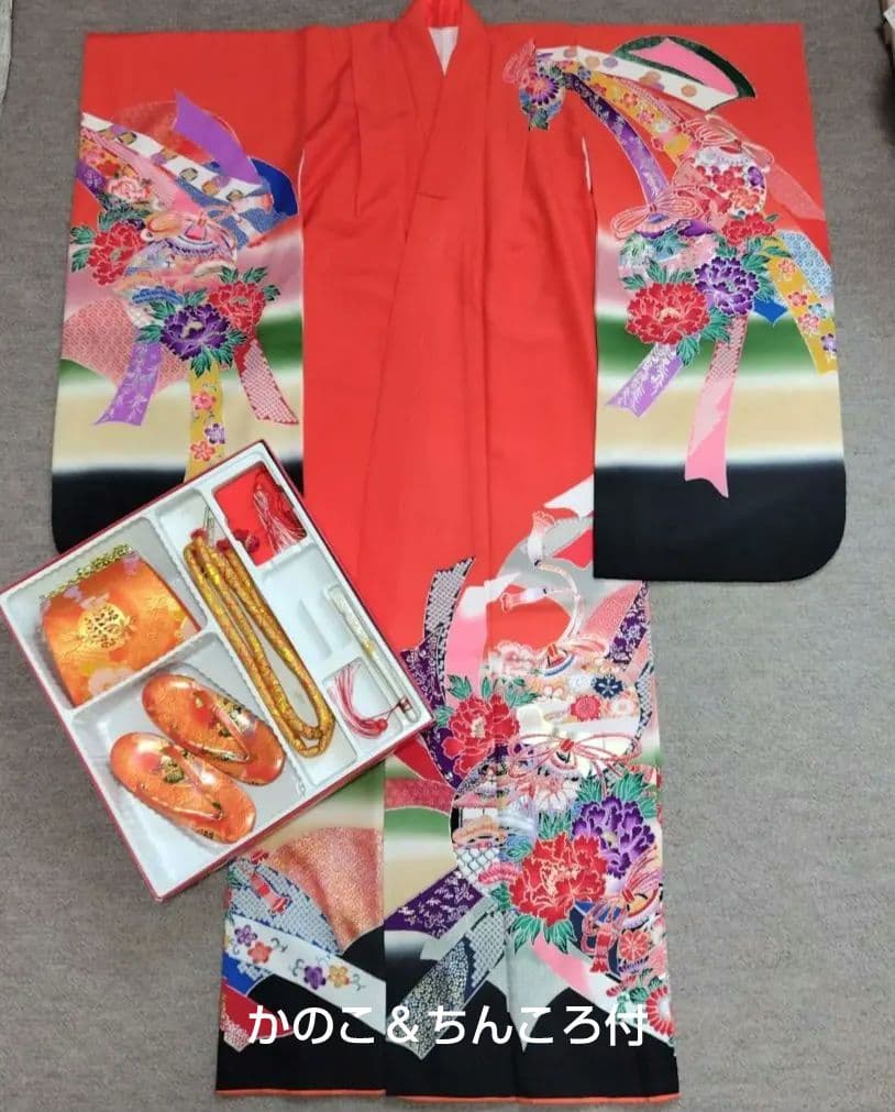 七五三　7歳　着物＆はこせこセット