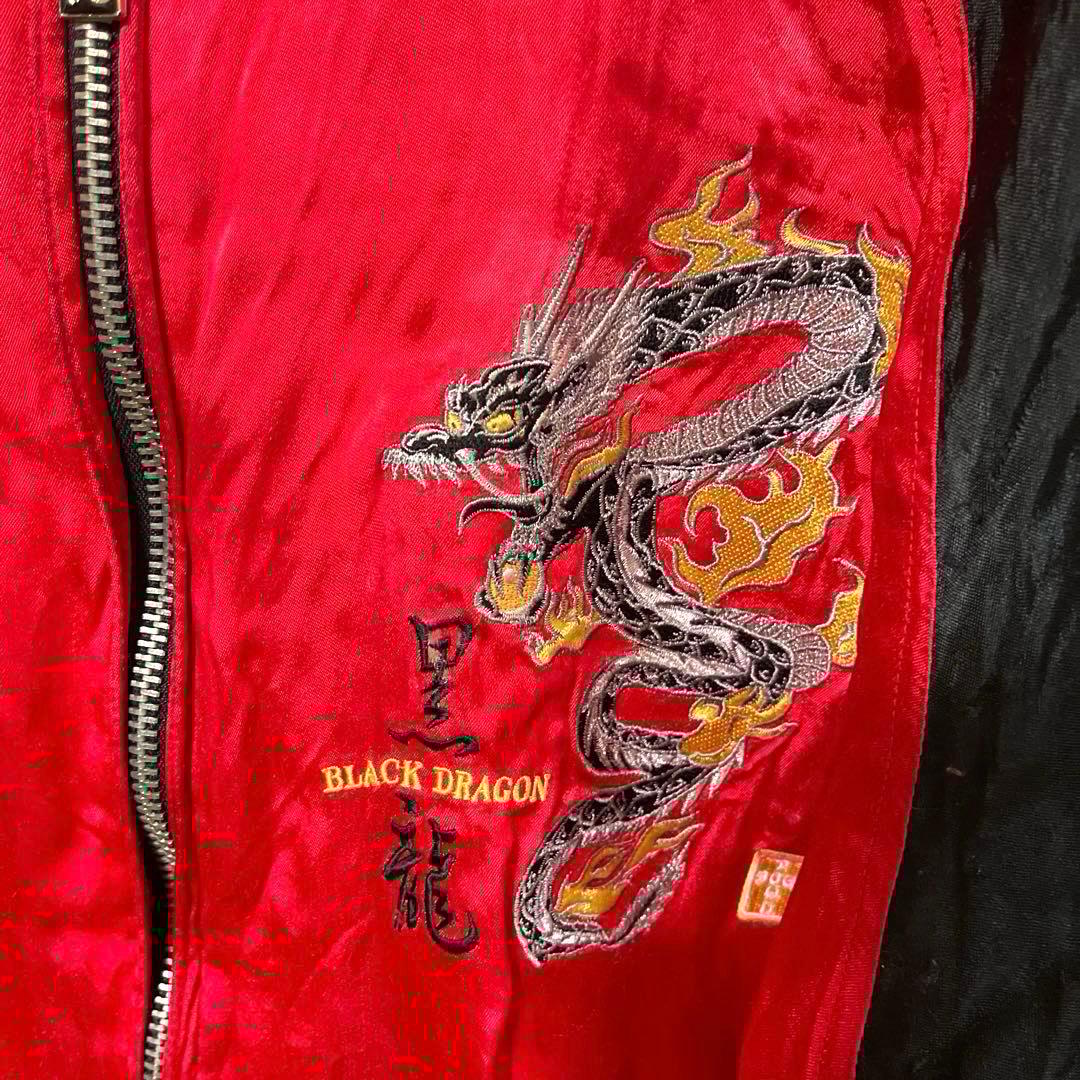 DOG TOWN ドッグタウン 黒龍 スカジャン XL 傷汚れ有 ヴィンテージ