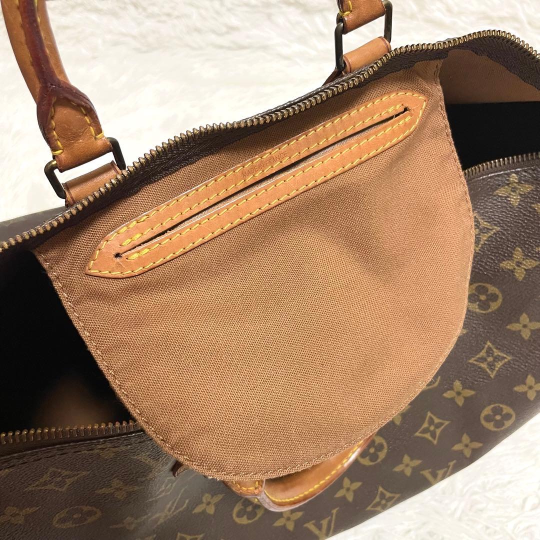 ルイヴィトン　ボストンバッグ　スピーディ40 モノグラム　ブラウン　ヌメ革　廃盤