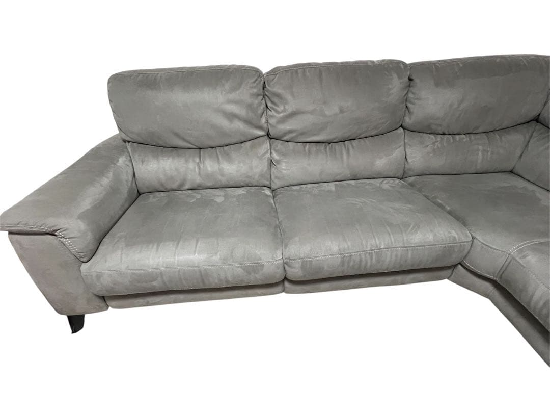 東京インテリア　グレー コーナーソファ カウチ　引き取り専用