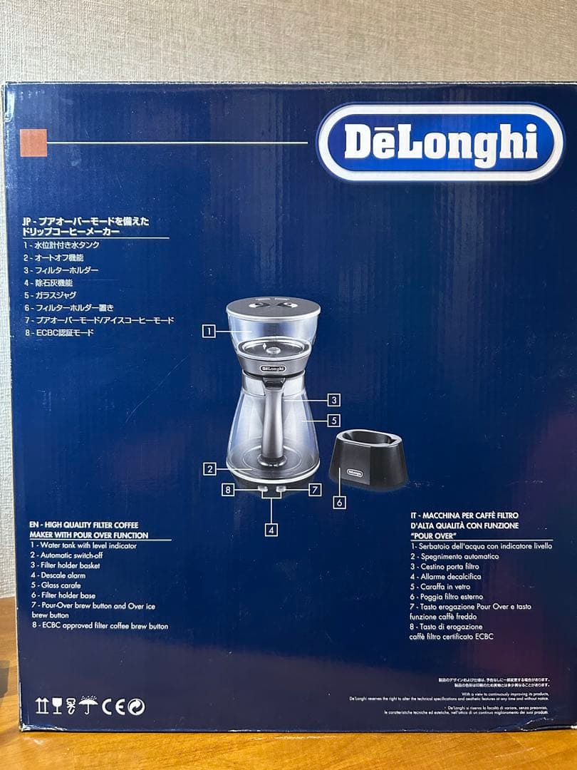 DeLonghi ICM17270J ドリップコーヒーメーカー シルバー