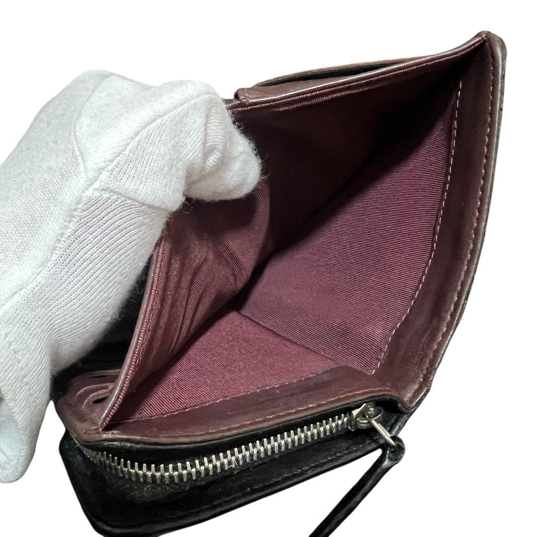 CHANEL シャネル マトラッセ ラウンドジップ ミディアム 二つ折り財布